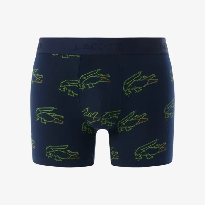 Boxershorts van stretchkatoen met krokodillenprint voor heren