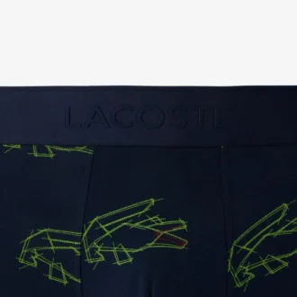 Boxershorts van stretchkatoen met krokodillenprint voor heren