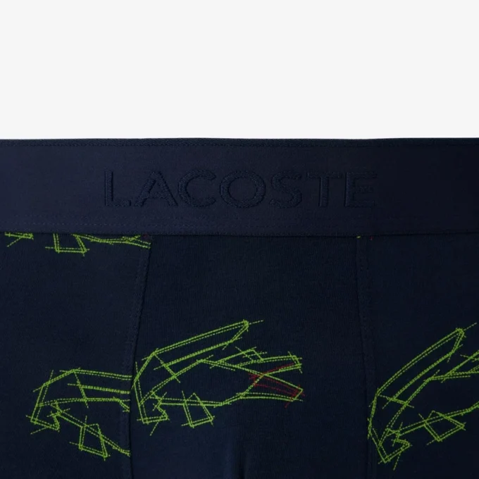 Boxershorts van stretchkatoen met krokodillenprint voor heren