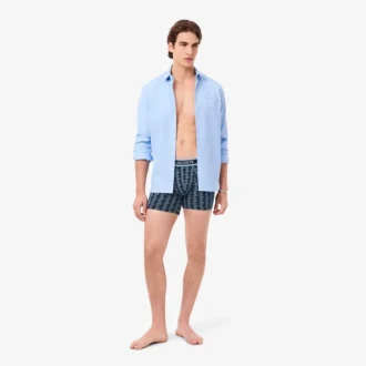 Boxershorts van stretchkatoen met monogram voor heren