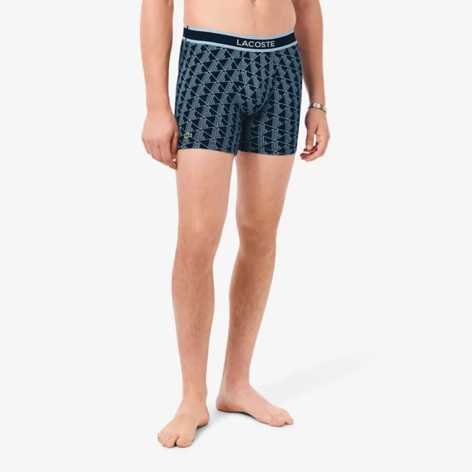 Boxershorts van stretchkatoen met monogram voor heren