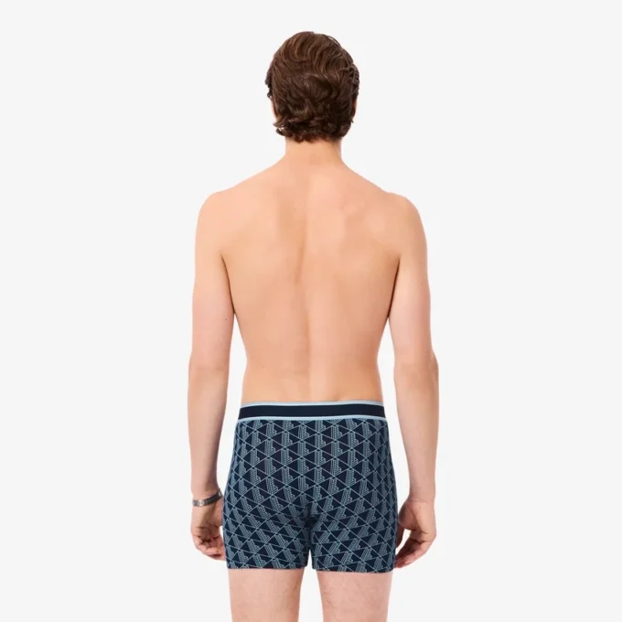 Boxershorts van stretchkatoen met monogram voor heren