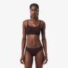 Bralette met krokodillenaccent