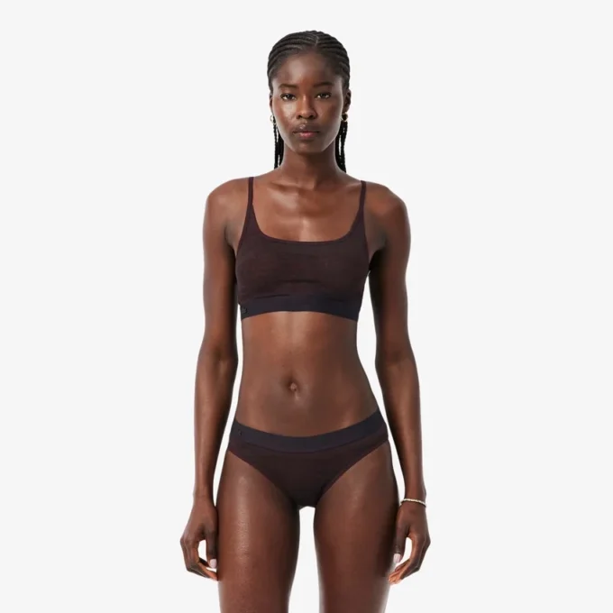 Bralette met krokodillenaccent