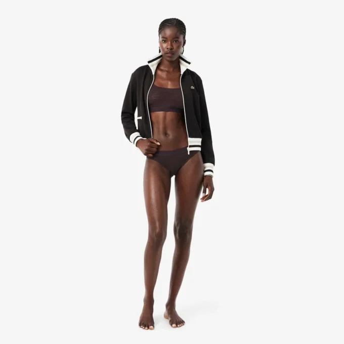 Bralette met krokodillenaccent