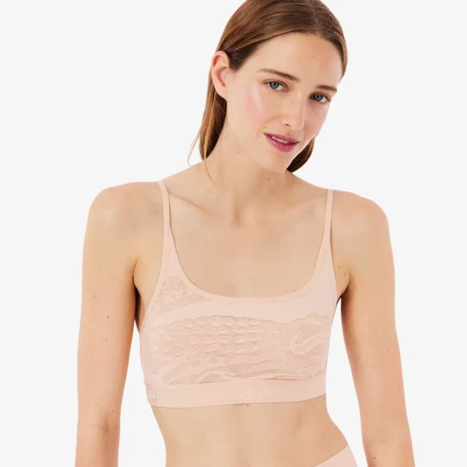 Bralette met krokodillenaccent
