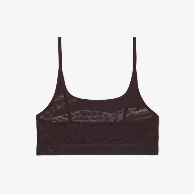 Bralette met krokodillenaccent