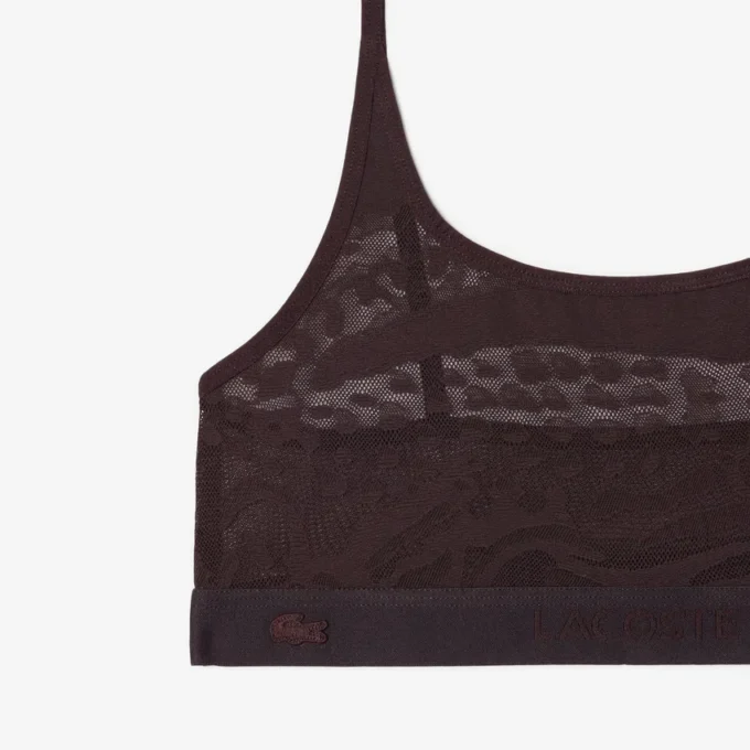 Bralette met krokodillenaccent