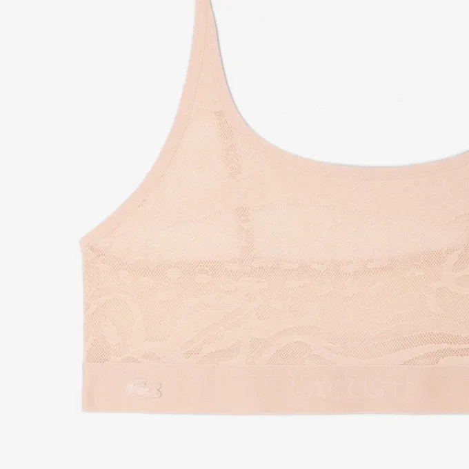 Bralette met krokodillenaccent