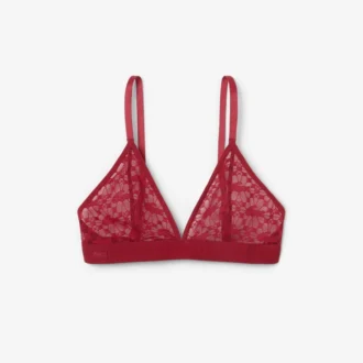 Bralette met logo en kant
