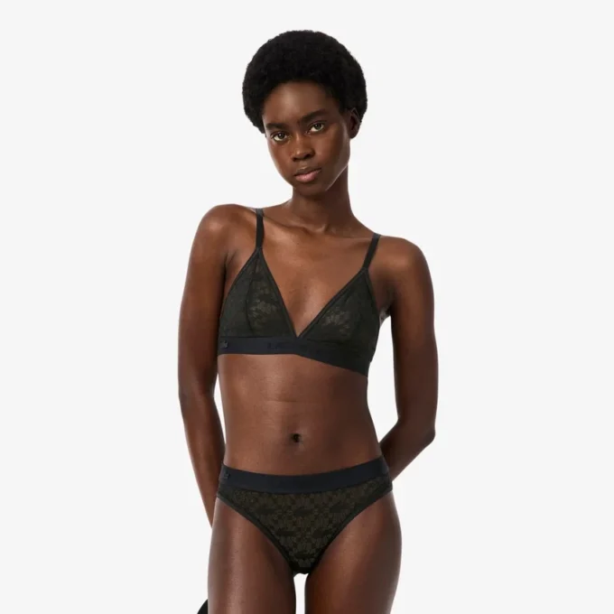 Bralette met logo en kant