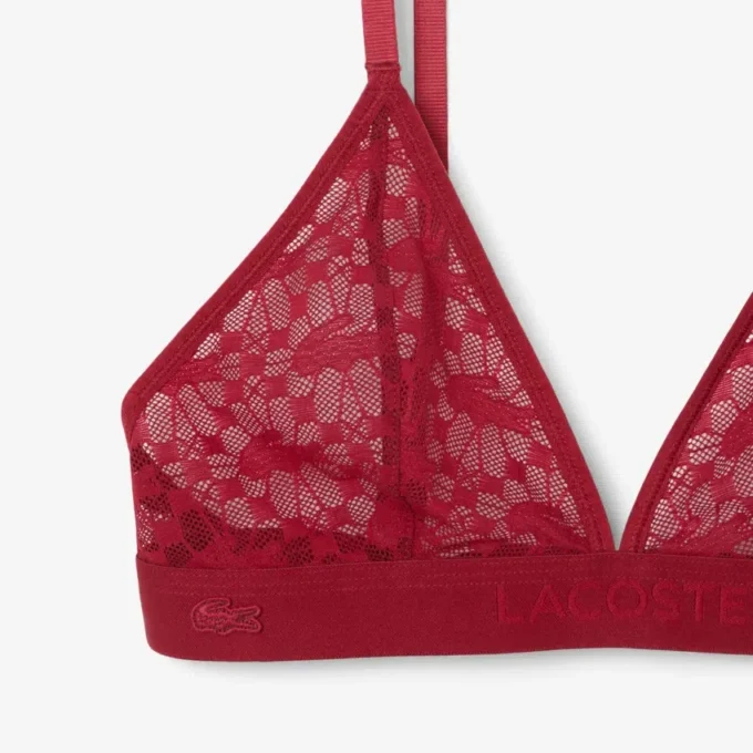 Bralette met logo en kant