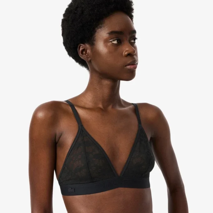 Bralette met logo en kant