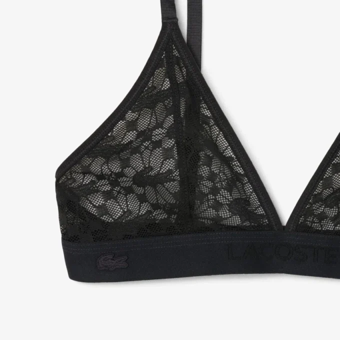 Bralette met logo en kant