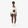 Bralette met logo en pointelle