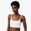 Bralette met logo en pointelle