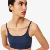 Bralette met logo en pointelle