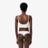 Bralette met logo en pointelle
