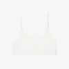 Bralette met logo en pointelle