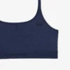 Bralette met logo en pointelle