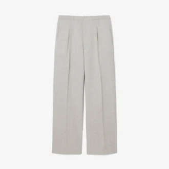 Broek met slubweefsel en relaxte pasvorm