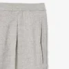 Broek met slubweefsel en relaxte pasvorm