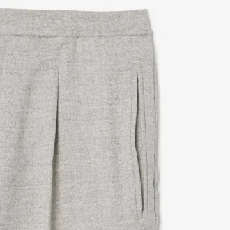 Broek met slubweefsel en relaxte pasvorm