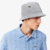 Buckethoed van badstof voor heren