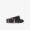 Cadeauset met gladde leren riem en gesp