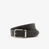 Cadeauset met gladde leren riem en gesp
