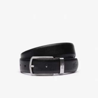Cadeauset met gladde leren riem en gesp