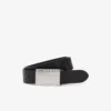 Cadeauset met gladde leren riem en gesp