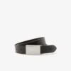 Cadeauset met gladde leren riem en gesp