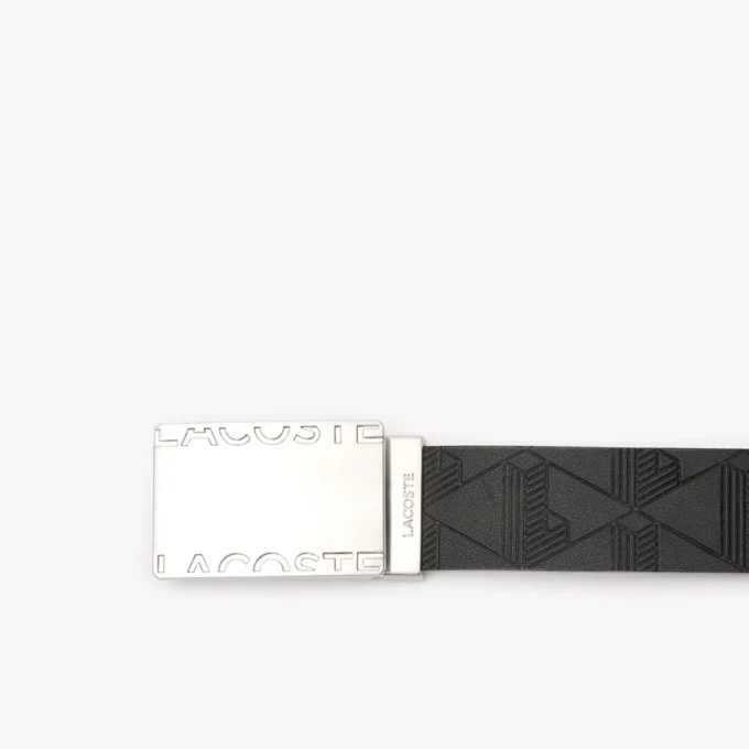 Cadeauset met gladde leren riem en gesp