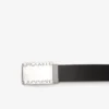 Cadeauset met gladde leren riem en gesp
