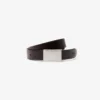 Cadeauset met gladde leren riem en gesp