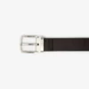 Cadeauset met gladde leren riem en gesp