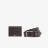 Cadeauset met leren riem en kaarthouder