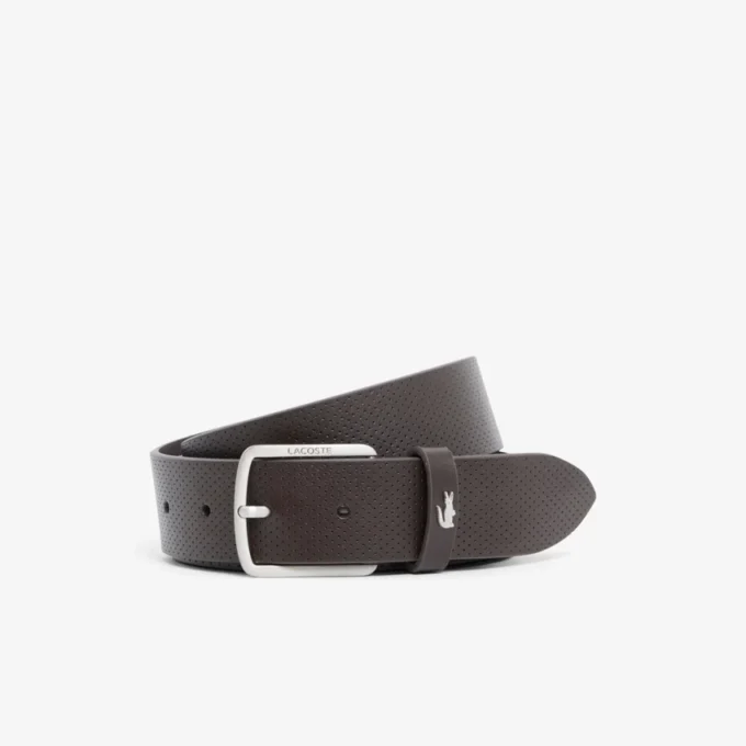 Cadeauset met leren riem en kaarthouder