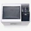 Cadeauset met leren riem en kaarthouder