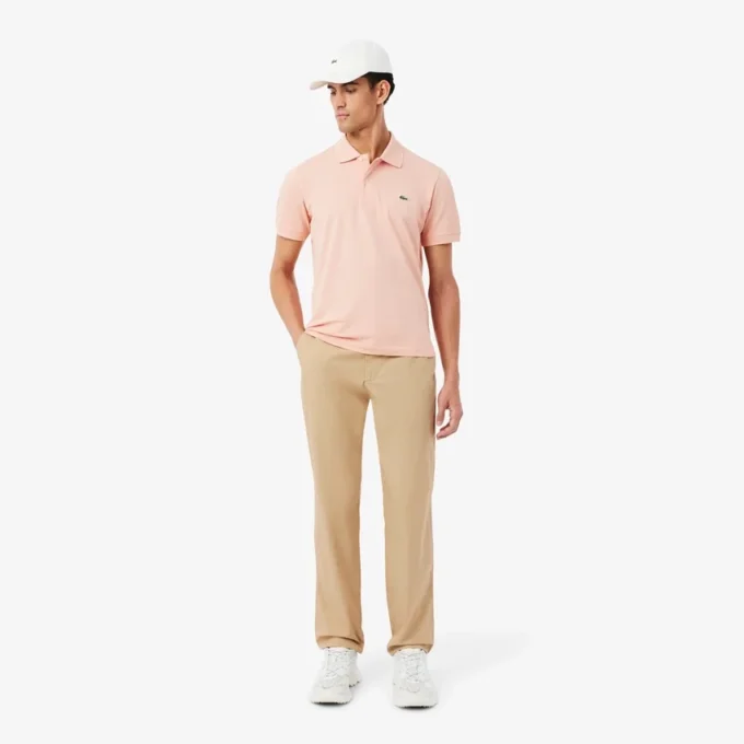 Chino-broek met normale pasvorm van katoen-twill