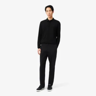 Chino-broek met normale pasvorm van katoen-twill