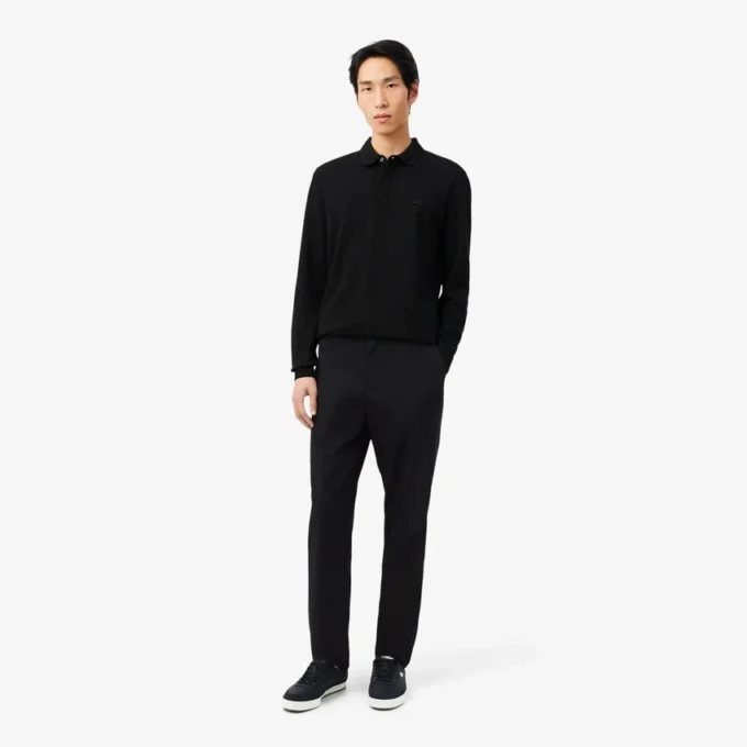 Chino-broek met normale pasvorm van katoen-twill
