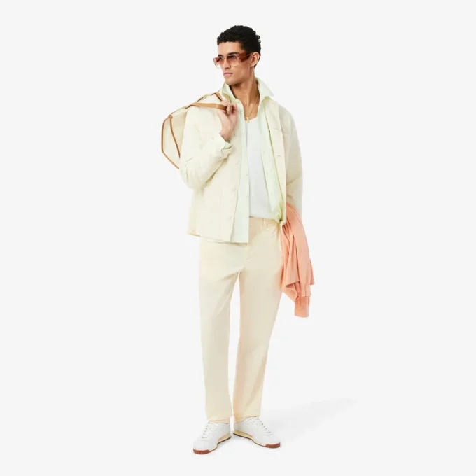 Chino-broek met normale pasvorm van katoen-twill