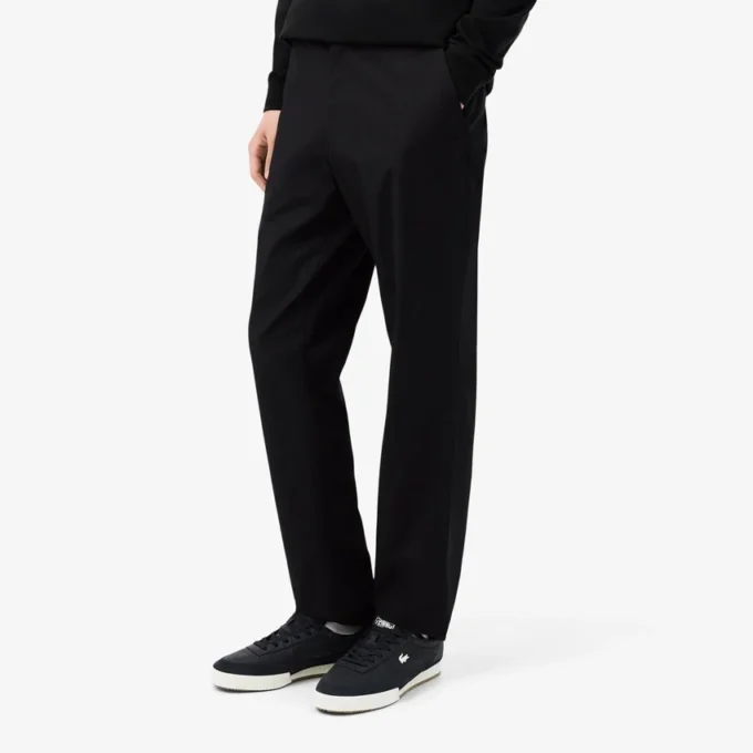Chino-broek met normale pasvorm van katoen-twill