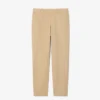 Chino-broek met normale pasvorm van katoen-twill