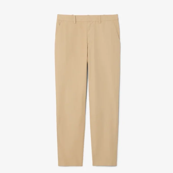 Chino-broek met normale pasvorm van katoen-twill