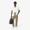 Chino-broek van katoen twill met normale pasvorm