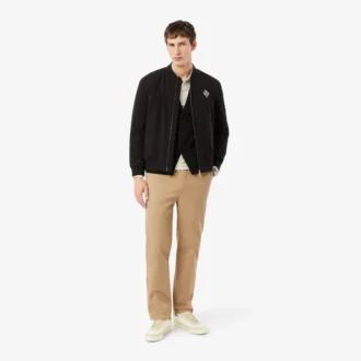 Chino-broek van katoen twill met normale pasvorm