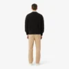 Chino-broek van katoen twill met normale pasvorm